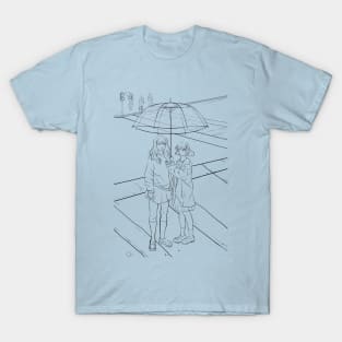 girls with umbrella. T-Shirt